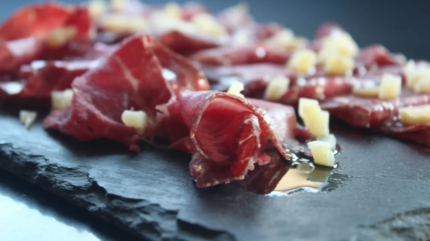 Cecina de León drying in traditional mountain air cellars
