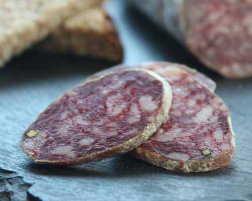 Salchichón Cular, half piece. Excepcional traditional Spanish cured sausage. (450gr.)