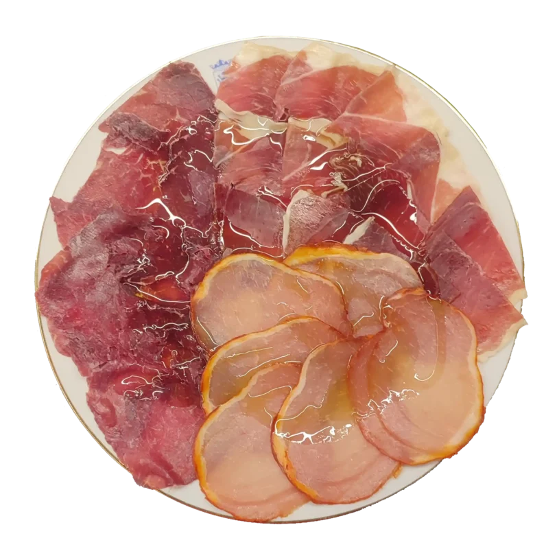 “Spanish cured meats Experience Pack – Secretos de León” “Cecina, Serrano ham and Lomo from León – sliced selection” “Artisan Spanish charcuterie gift pack”